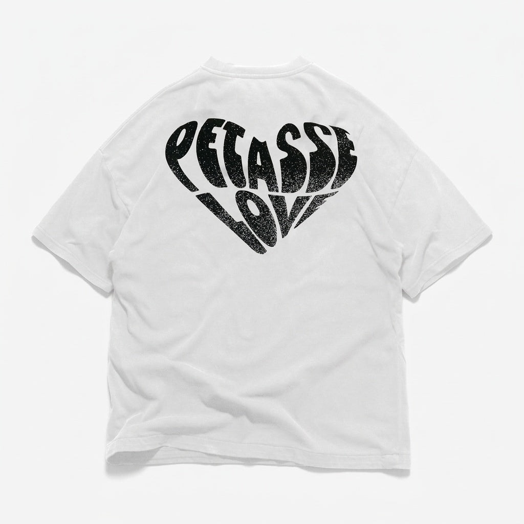 T-Shirt Petasse Love paillette