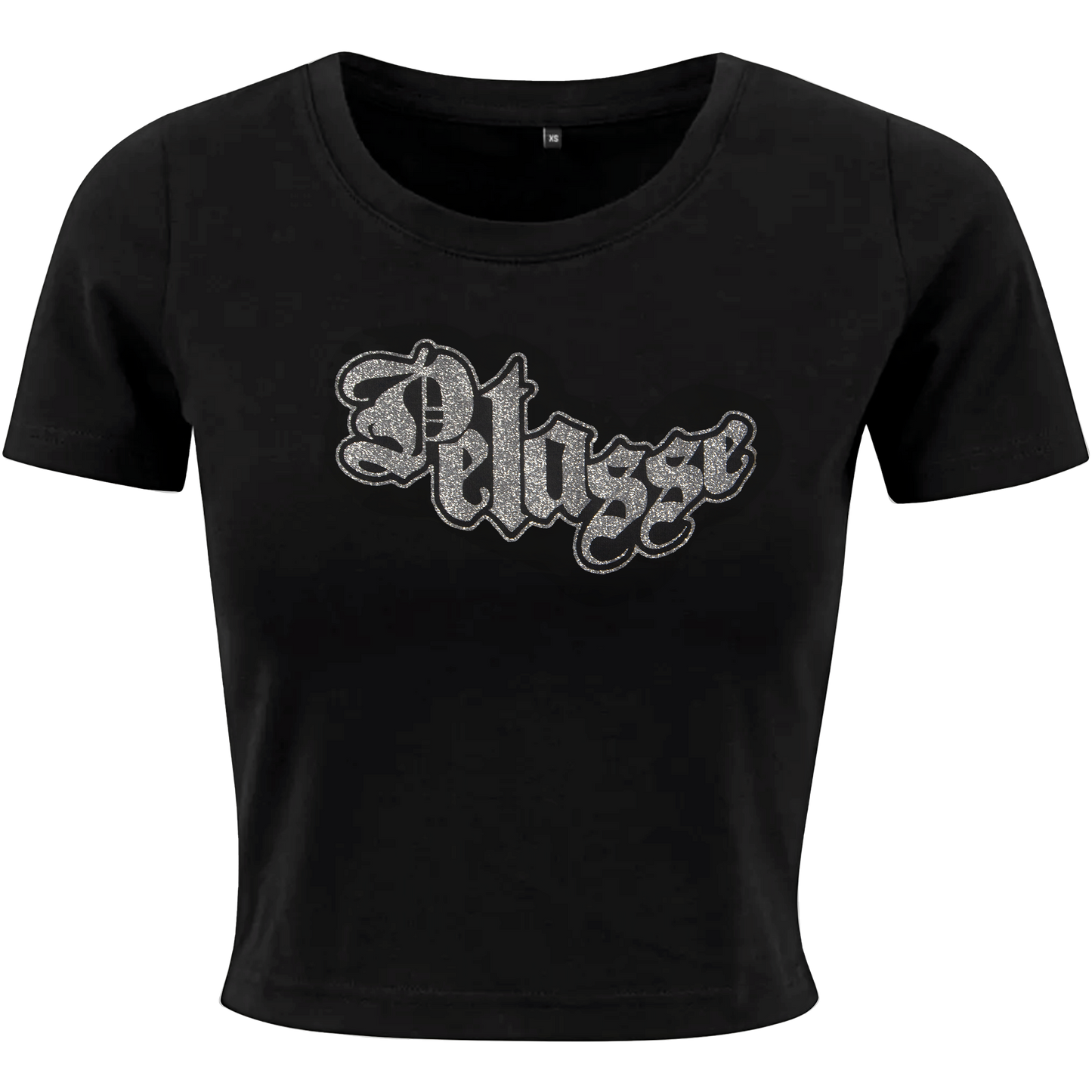 T-shirt Crop top Femme paillette