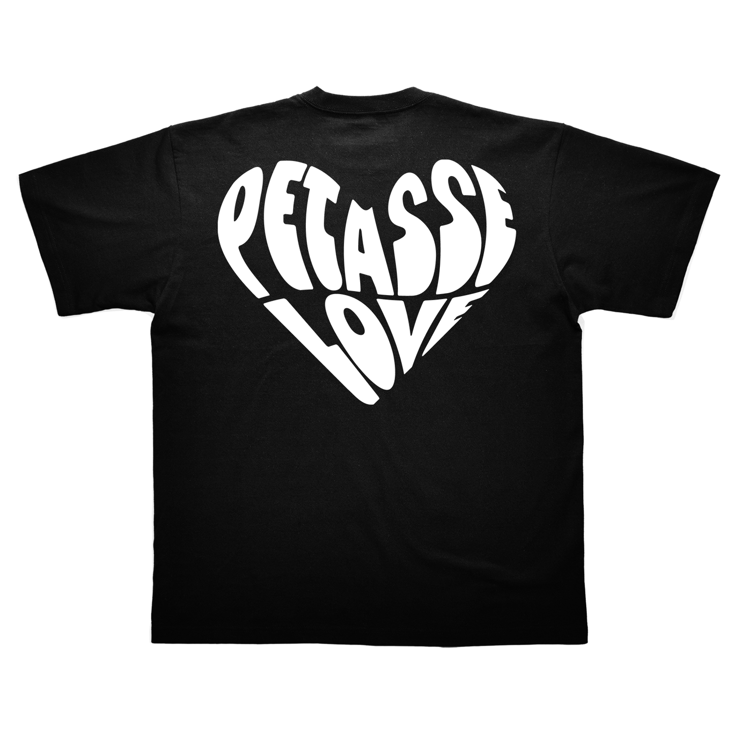 T-Shirt Petasse Saint Valentin Noir