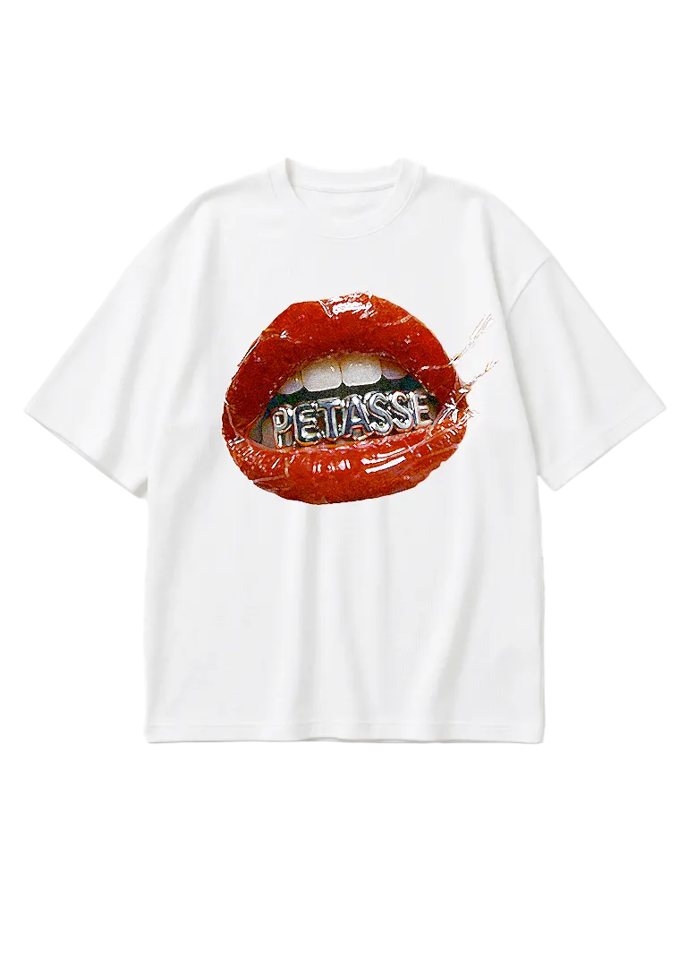 T-SHIRT OVERSIZE PETASSE — BOUCHE