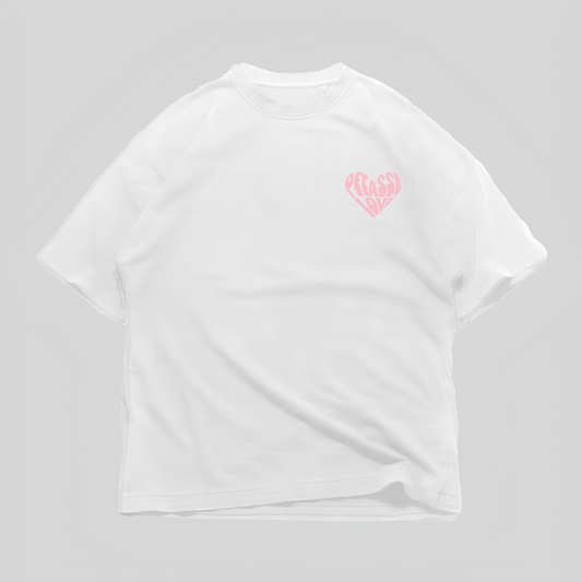 T-Shirt Petasse Love Rose